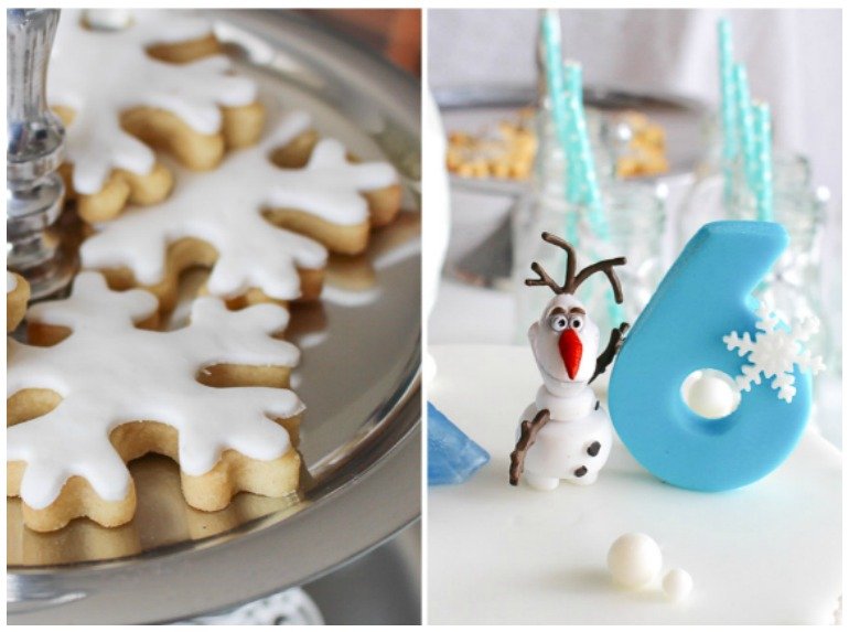 Frozen Kindergeburtstag mit Eiskönigin Torte, Anna und Elsa Cupcakes und tollen Deko- und Spielideenideen