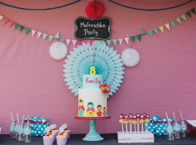 Matroschka Kindergeburstag mit toller Deko, kreativen DIY Ideen und Party Spielen