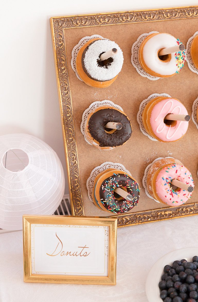 Bridal Shower Polterabend mit Donut Wall 