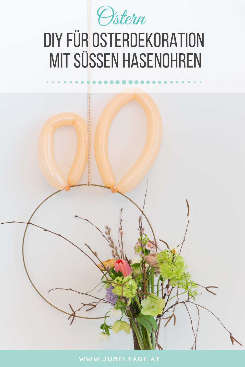 DIY Osterhasen Wanddekoration für Sweet Table oder Brunch