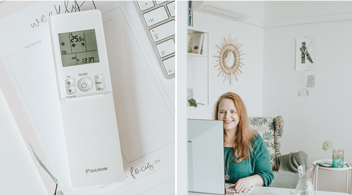 Home Office makeover mit viele Ideen & Klimaanlage von Daikin